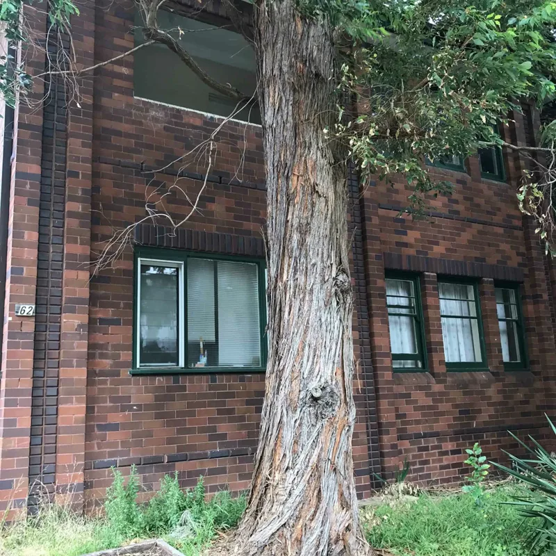 1920s Bulging Wall Re-tied, No Bricks Removed