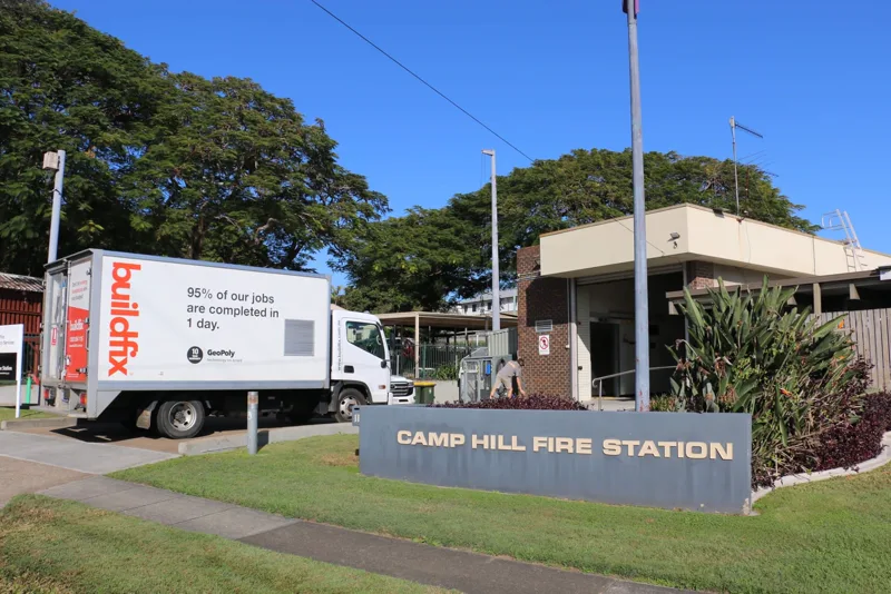 Fire Station Driveway Stabilised in a Day