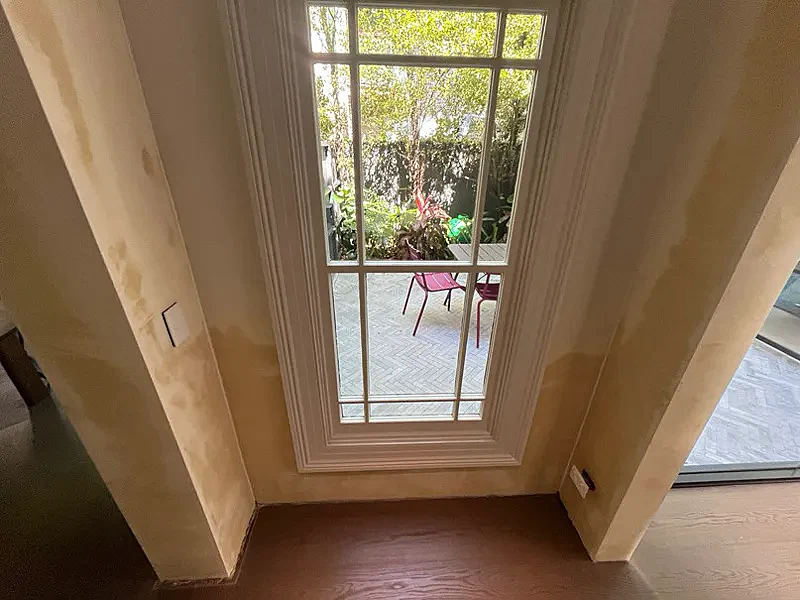 Terrace Walls Dried Out Without a Trench