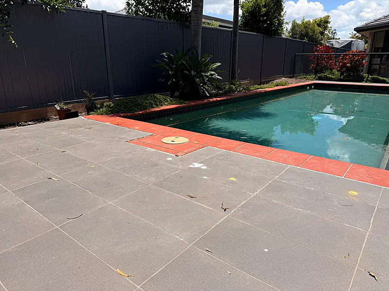 Pool Surround Relevelled — No Tiles Lifted