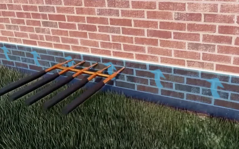 Damp proofing — DampBlock™ silicone injection forming a new damp proof course in mortar