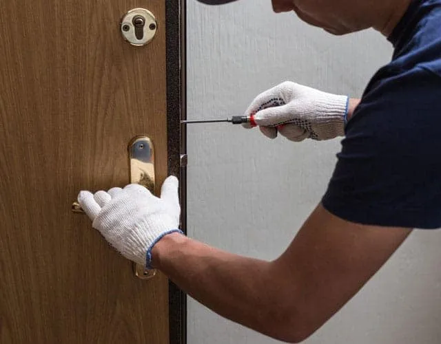 Door frame misalignment caused by foundation subsidence movement