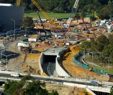 Nearby construction activity causing ground movement and subsidence