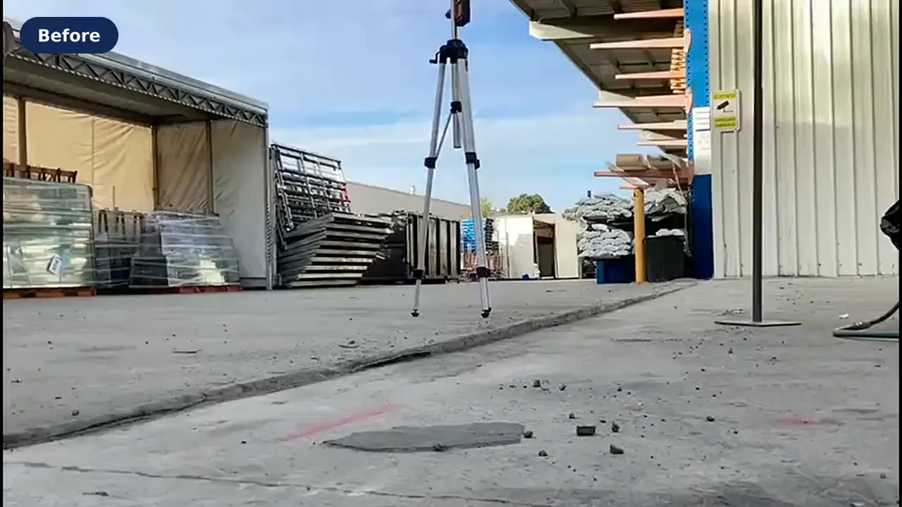 Warehouse Yard Lifted 35mm in 4 Hours