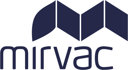 Mirvac logo associated with structural repair services for foundation cracks and subsidence.