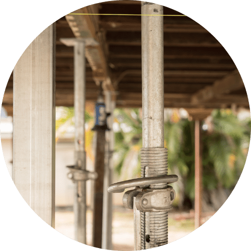 Steel or concrete floor pier replacement