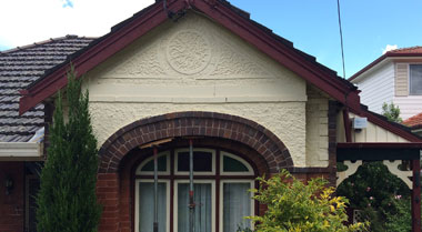 Brick arch repaired