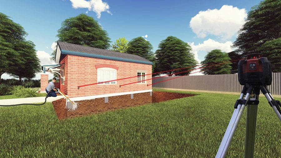 Buildfix engineer taking measurements