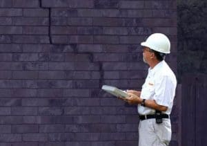Buildfix engineer carrying out an inspection