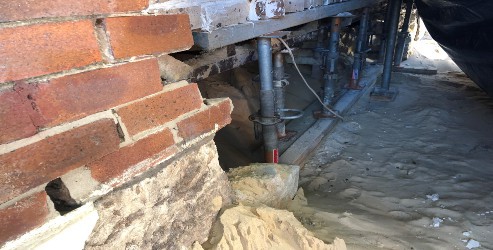 Leak beneath an apartment unti in Manly