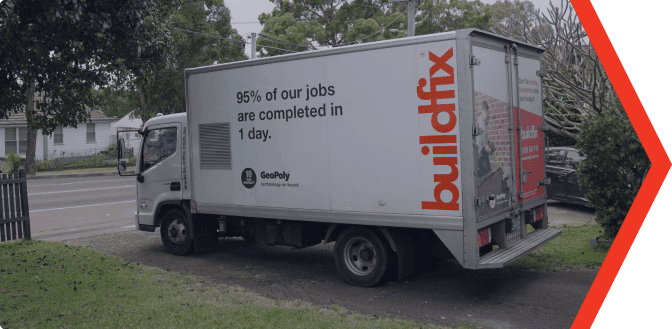 Buildfix truck on site for same-day foundation repair and wall cracks.