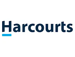 Logo for Harcourts not related to foundation repair or structural issues.