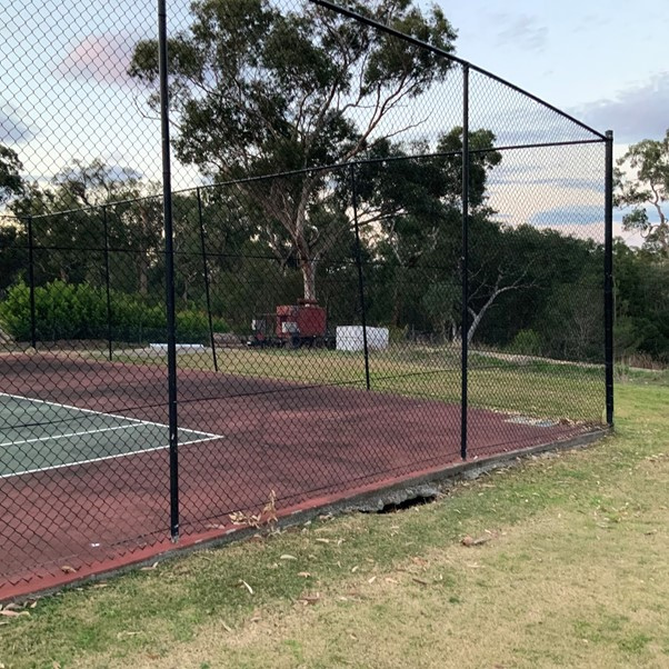 Releveling Hunter Valley tennis court after drainage collapse Buildfix