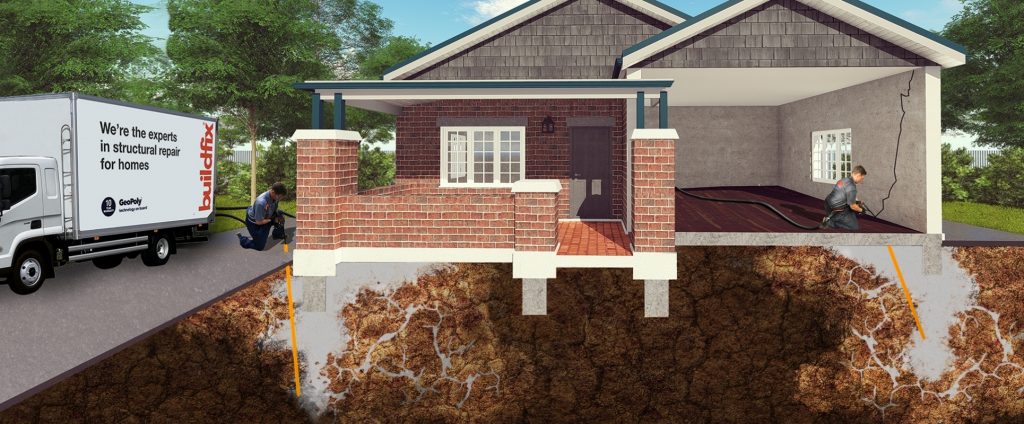 Cracked tiles caused by unstable foundations.