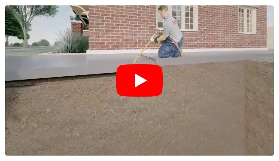 how to level sinking concrete